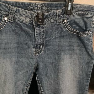 Jeans bling and designer pockets